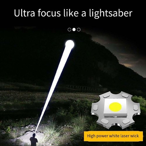 Gootatic Voltguard V95 Torch,Gootatic Voltguard V95 Emergency Flashlight,Ultimate Survival Flashlight, High Intensity and Lumen, 2 in 1 Rechargeable Tactical Flashlights for Night Walks Outdoor (1Pc)