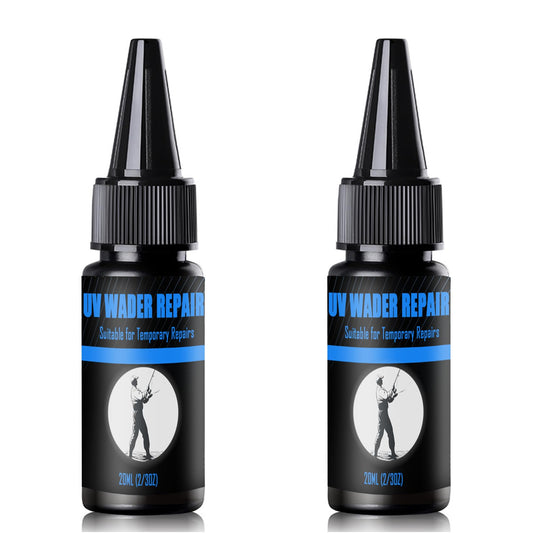 Eupheng UV Wader Repair Glue Instant Sunlight-Curing Sealant for Fishing Waders Waterproof and Flexible, Ideal for On-The-Go Field Repairs Works on Neoprene, Nylon, Rubber