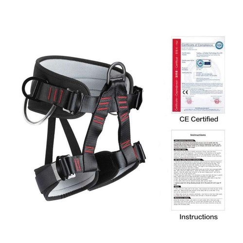 HandAcc Climbing belts, Thicken Professional Half Body Safety Belt Climbing Gear for Tree Climbing, Fire Rescue, Rappelling and Other Outdoor Adventure Activities