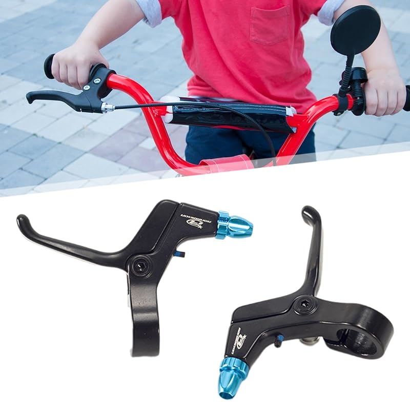 Kids Bike Brake Levers 1 Pair Adjustable Aluminum Lightweight Handbrake (Variation: Black Blue)
