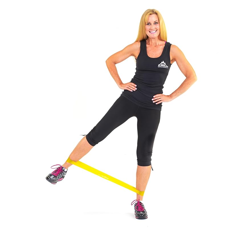 9-Inch Resistance Exercise Bands Set of 5 with Carrying Case – Loop Resistance Bands