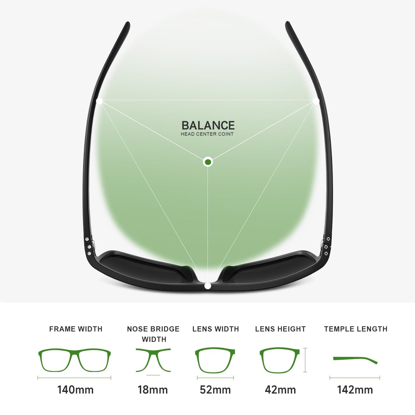 Fanshen Square Polarized Sunglasses for Men, 3 Pack Lightweight UV Protection Sun Glasses for Driving Fishing Golf (Green/Blue/Red)