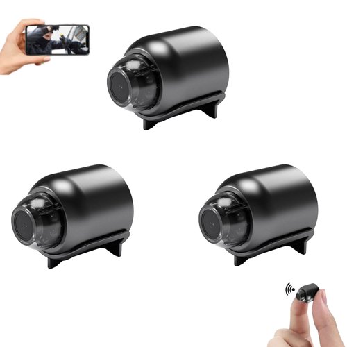 Mini 4g Wireless WiFi Camera 1080p HD, 5g Wireless WiFi Camera 1080p Hd,Night Vision Cam,Cat Eye Cam,Comes with 16g Memory Card (3pcs)
