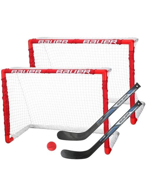 Bauer Mini Knee Hockey PVC Goal Set (2 Pack)