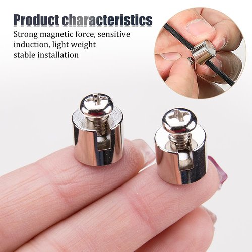 WSDMAVIS 4Pcs Universal Magnetic Bike Speedometer Highly Sensitive Speed Counting Sensor Magnet Stopwatch for Bicycles Bike Computer Odometer for All Cyclists