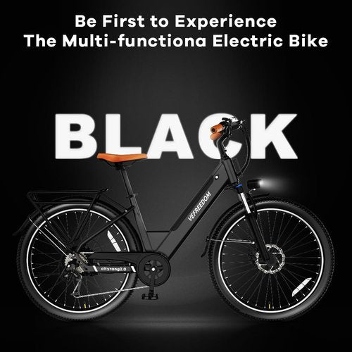 VELECTREC Electric Bike for Adults-Black
