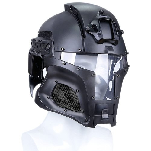 Full Face Helmet Airsoft Mask Tactical Iron Warrior Helmet Steel Mesh Paintball Wargame Protection Cosplay CS Games