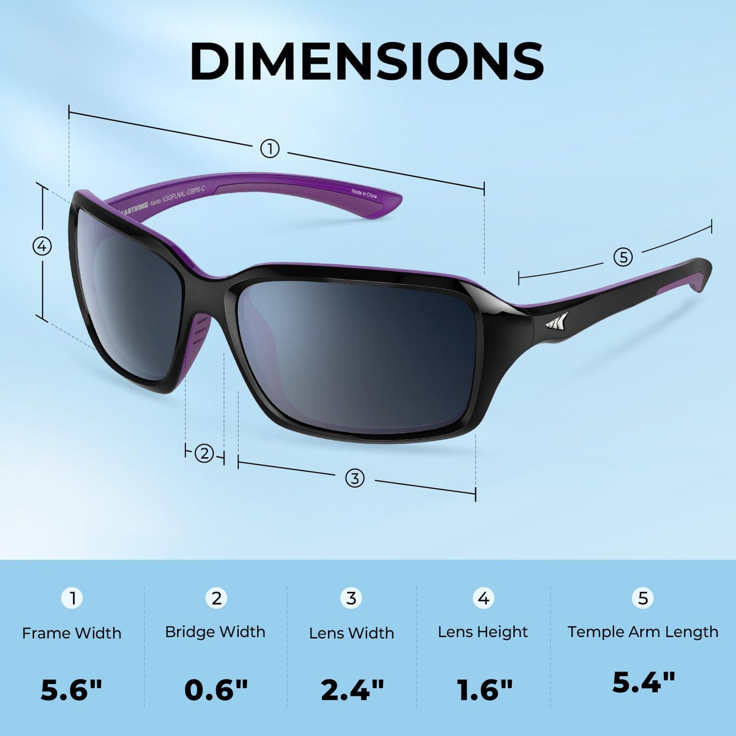 KastKing Alanta Polarized Sunglasses With PuriVex Protective Lens Coating,UV400 Women Sunglasses for Cycling Driving Fishing