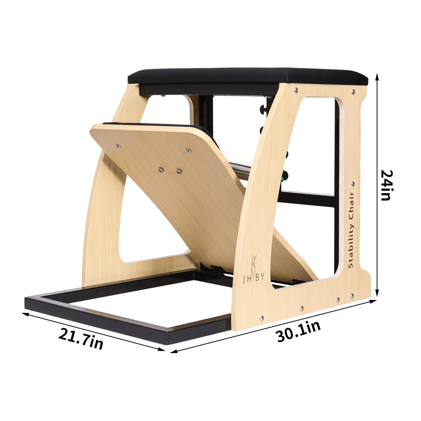 JHBYBMG Pilates Chair, Pilates Chair for Home Workouts, Sturdy Metal Frame, Pilates Stability Chair, Yoga Fitness Trainer,