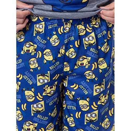 Despicable Me Boys' Minions Bello? Raglan Sleep Pajama Set Shorts Shirt
