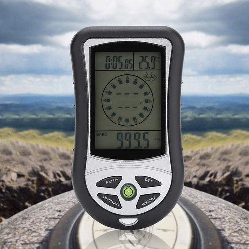 RiToEasysports 8-in-1 Digital Altimeter Barometer,Handheld Barometer Thermometer with Weather Forecast for Outdoor Sports Enthusiasts