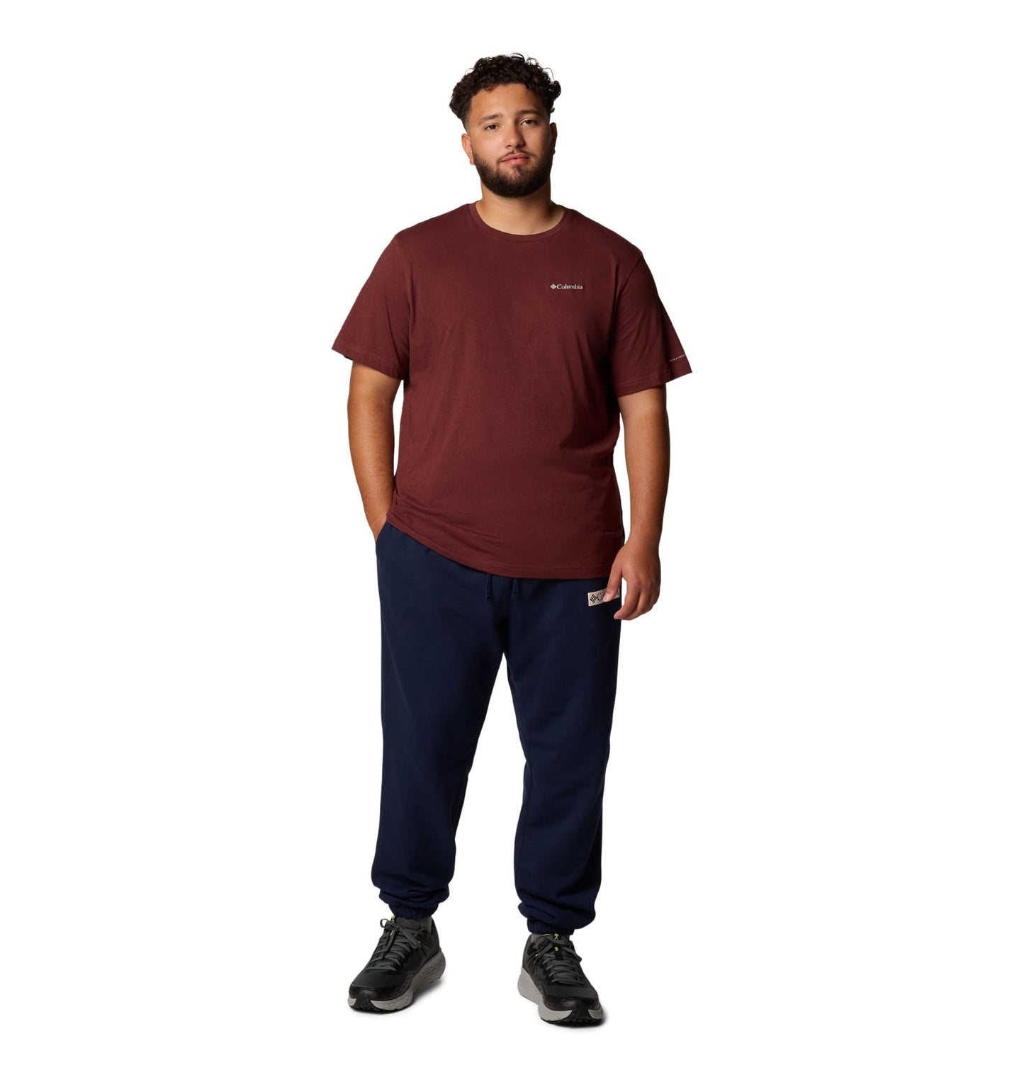 Columbia Men's Thistletown Hills Short Sleeve T-Shirt, Spice Heather, 2X Tall