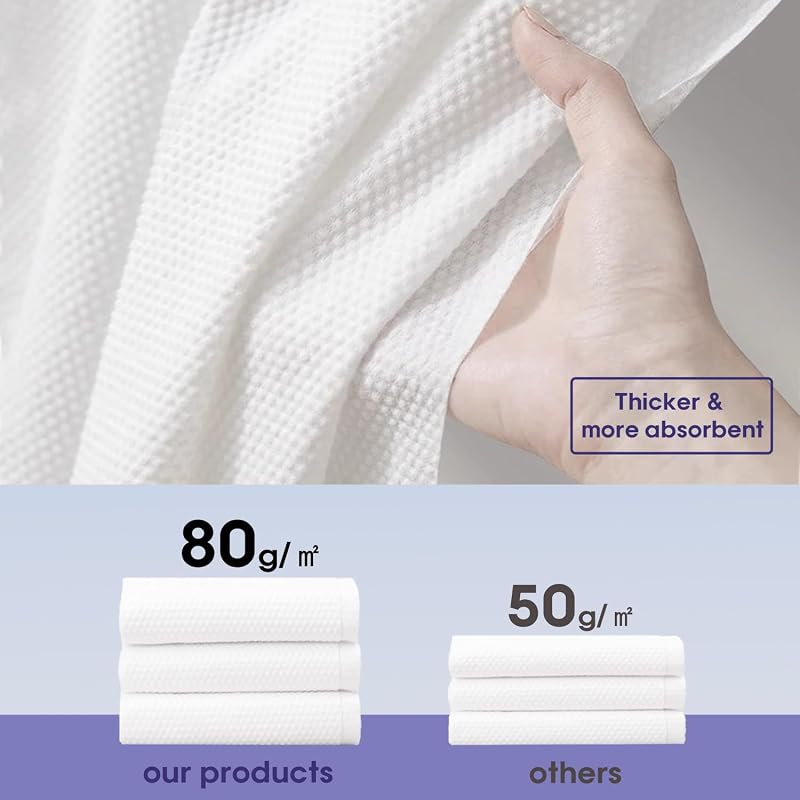 10 Pack Extra Large Compressed Bath Towels 55x27.5in - Disposable Travel Washcloths for Camping & Shower (Variation: 10)