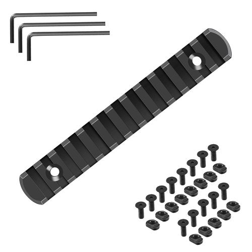 REERON Single Picatinny Rail Set 3 5 7 9 11 13 Slots with 13 T-Nuts & Screws, 3 Allen Wrench