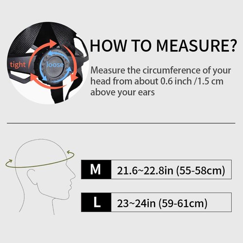 Veltuno Bike Helmet for Adults, Lightweight Mountain Bicycle Helmet with USB Rechargeable LED Rear Light, Removable Sun Visor for Women, Men, Suitable for Cycling and Commuting (Black, Large)