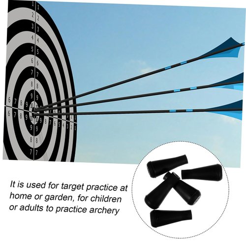 TOBBOMEY 15pcs Rubber Arrow Tips Replacements for Archery Practice Soft Arrowheads for Shooting Arrowheads for Stump Game