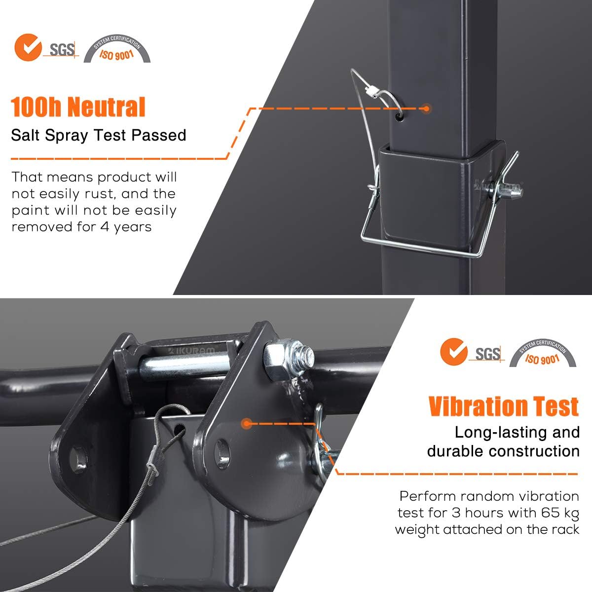 2 Bike Rack Hitch Mount, 200 lbs Electric Bicycle Carrier Rack Platform Style for Cars Trucks SUVs Minivans, fits MTB Gravel Road Bike with Up to 5-inch Fat Tire Carrier Rack - 2" Hitch Receiver