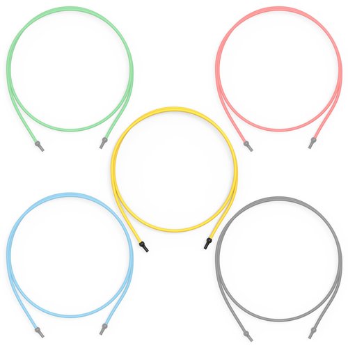 Resistance Bands with Handles, Exercise Resistance Bands, for Resistance Training, Physical Training, Muscle Toning, Yellow