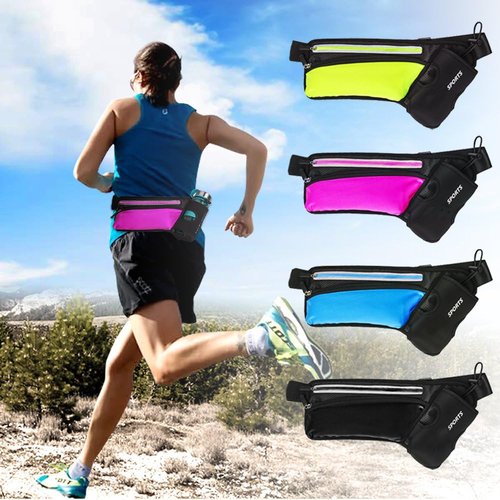 Running Water Bottle Belt Hydration Fanny Pack Waist Bag for Women Men with Bottle Holder Hip Pack for Runner Pouch for Walking Cycling Camping Gym