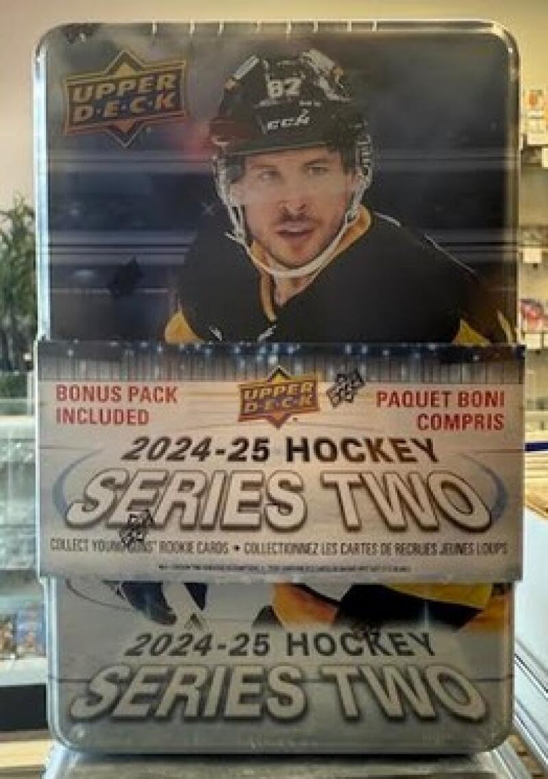 2024-25 Upper Deck Series 2 Collector's Tin FACTORY SEALED Look for Young Guns of Macklin Celebrini and Matvei Michkov