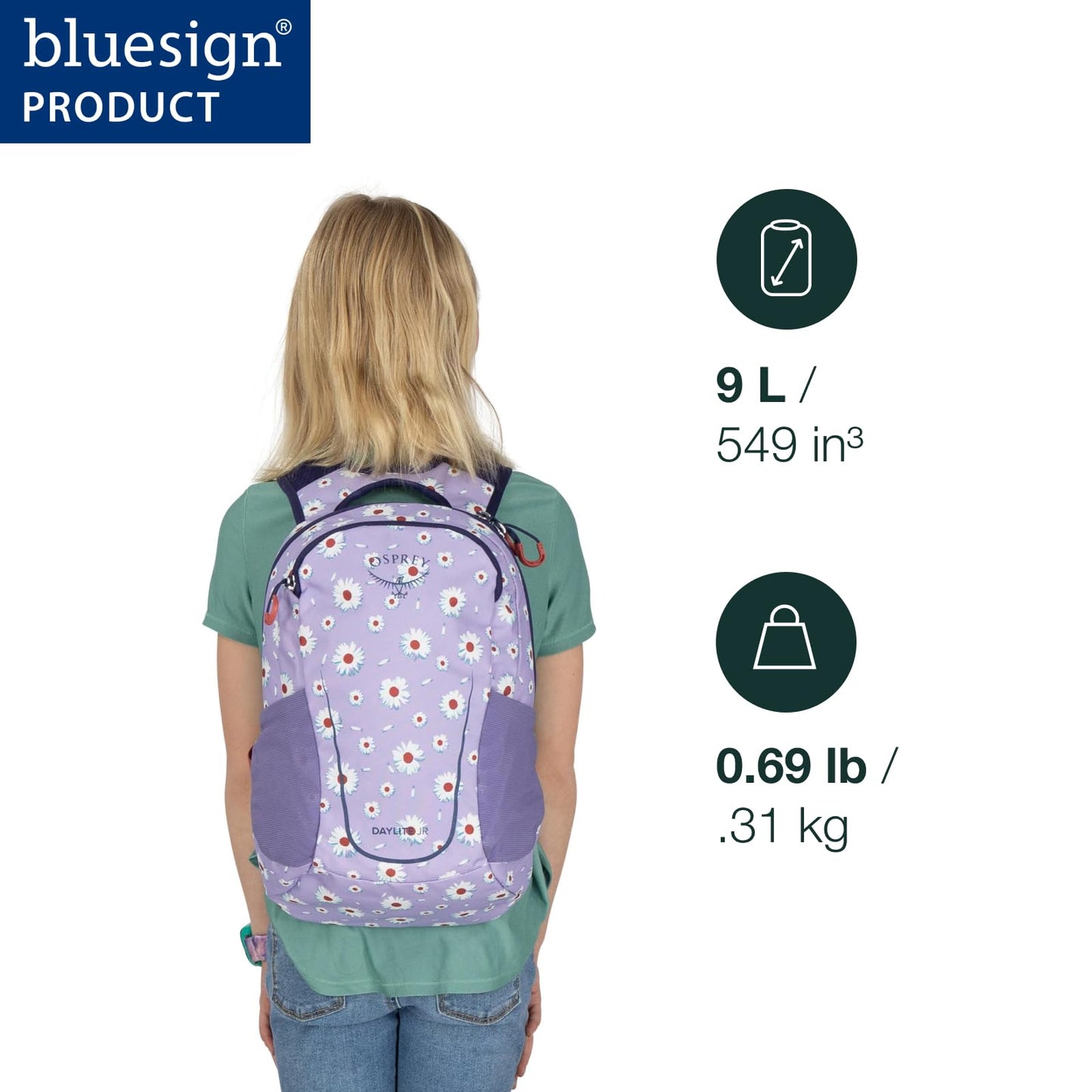 Osprey Daylite Jr. Kids' Commuter Backpack, Orange Dawn/Bazan