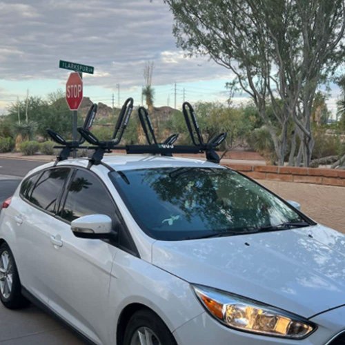 Round Roof Rack Pads Crossbar Surfboard Longboard Kayak SUP Surf for Round or Square Cross Bars (19")