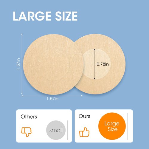 Nipple Covers for Men, 100Pcs (50Pairs) Running Nipple Covers Men，Anti-Chafing Mens Nipple Covers for Sports and Daily Beige