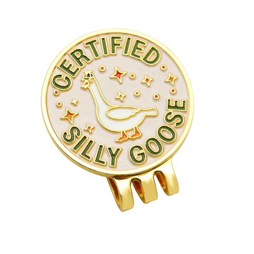 WUSUTE Funny Goose Golf Ball Marker, Unique Magnetic Hat Clip for Golfers, Cool Golf Accessories for Men Women Golf Lovers