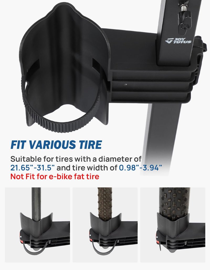 JOYTUTUS Truck Bed Bike Rack for Full Size Pickup, Truck Bed Bicycle Rack, Heavy Truck Bed Bike Mount Carrier, Anti-Wobble BedRack SportsRack, No Remove Tire
