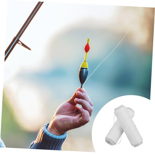 LIOOBO 2pcs Elastic Fishing Line for Sea Fishing Bait Tying Strong Invisible Thread for Boys and Girls Bait Holder Fish Line Stopper