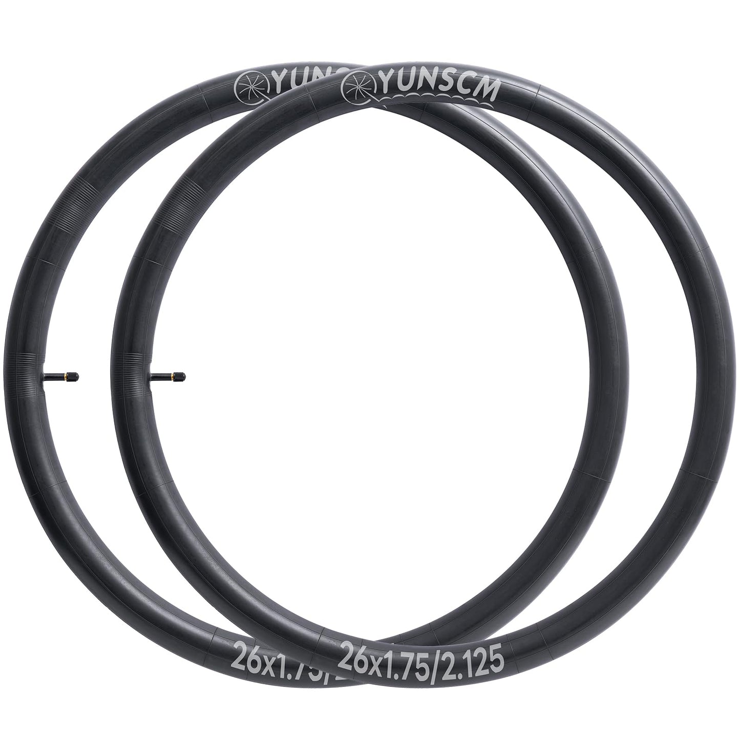 2-PCS 26" Bike Tubes 26x1.75/2.125 32mm AV Schrader Valve 26" Bicycle Tubes Compatible with 26 x 1.75 26x1.95 26x2.0 26x2.10 26 x 2.125 Road Mountain Bike Tire Tubes