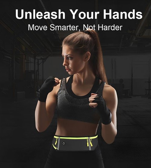 Fanny Pack for Women Men, Slim Running Belt Waist for Running Sports Hiking Traveling Cycling Workout, Carrying All Phones