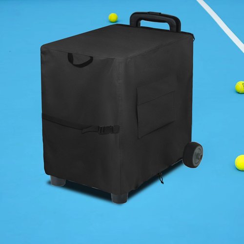 Youkaver Tennis Ball Machines Cover with Plush Linner & Tennis Ball Launcher Cover - Fits Most Tennis Tutor Machines,All-Weather Durable Protection