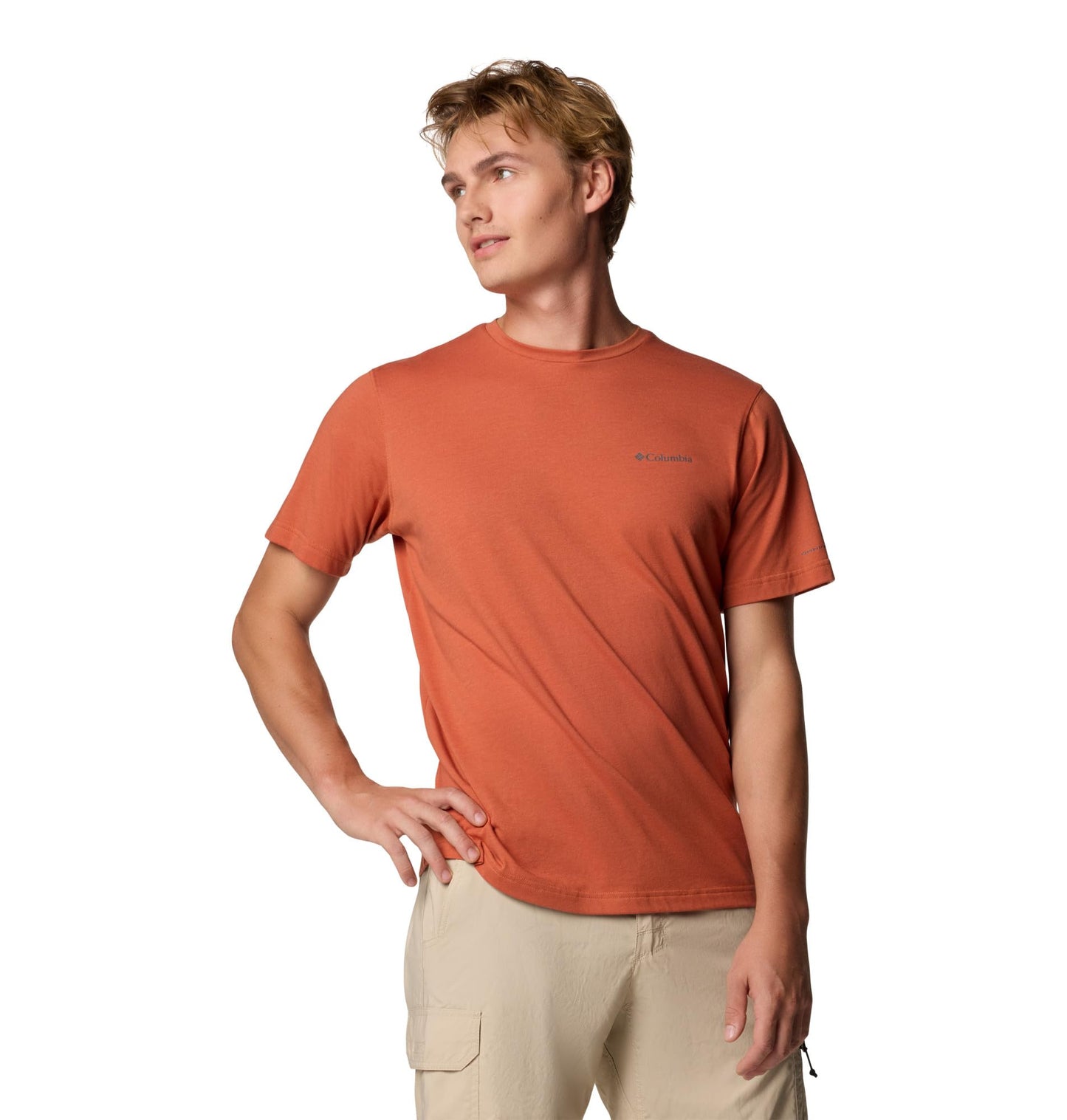 Columbia Mens Thistletown Hills Short Sleeve T-Shirt, Tuscan Heather, 6X