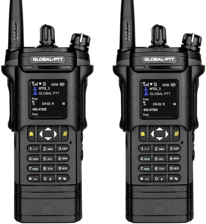 2-Pack 4G LTE PoC and Analog Two-Way Radios, Dual Band UHF/VHF 10w Power Unlimited Nationwide Range Walkie Talkie - Included 1-Year Data Plan (5288 Plus)
