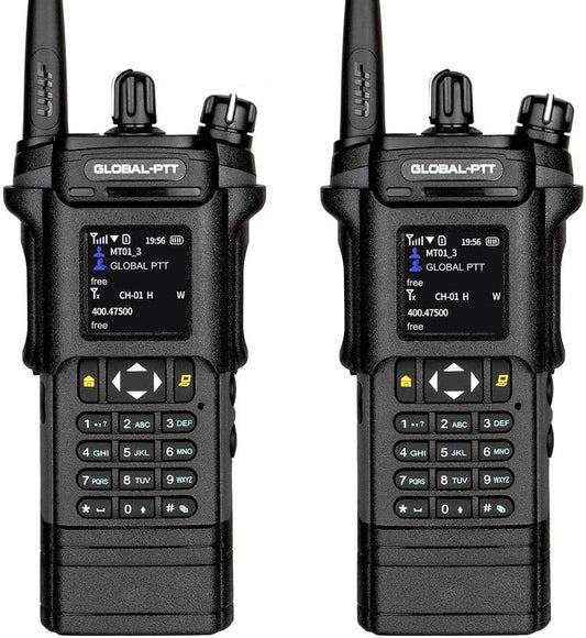 2-Pack 4G LTE PoC and Analog Two-Way Radios, Dual Band UHF/VHF 10w Power Unlimited Nationwide Range Walkie Talkie - Included 1-Year Data Plan (5288 Plus)