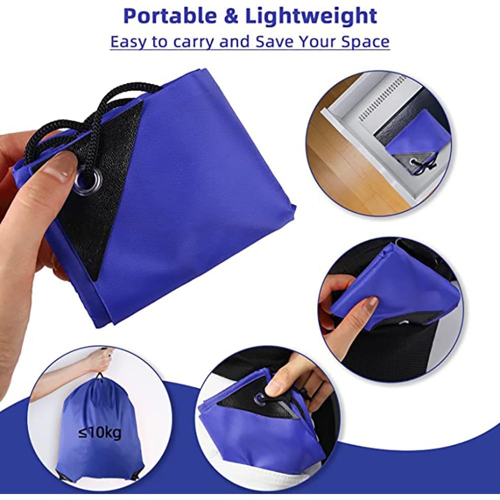 GoodtoU Drawstring Bags, Nylon Backpack Draw String Back Bag Cinch Sack Gym Bag for Sport, Traveling, Team (Blue, 80Pcs)