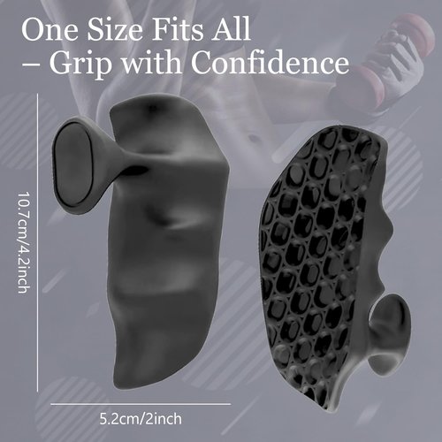 GIILAVY MaxGrip Workout Grips for Women and Men: Gym Non-Slip Rubber Weight Lifting Grips for Strength Training Dumbbells Barbells（AFS-001