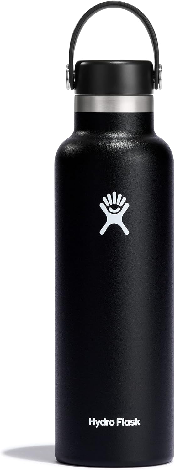 Hydro Flask Water Bottle - Insulated Stainless Steel - Non Spill, Leakproof in 24 Oz White