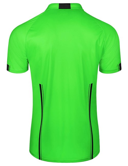 FitsT4 Sports Pro Soccer Referee Jersey Short Sleeve Ref Shirts Green Medium