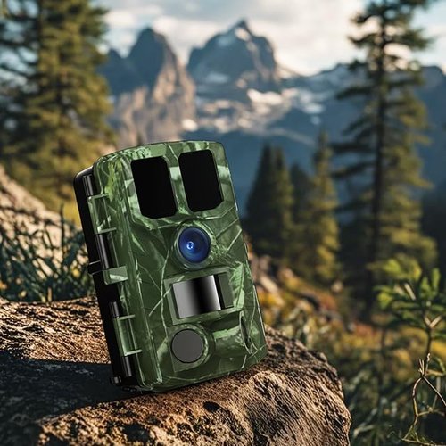 BoxLegend Trail Camera WiFi 4K 48MP Game Cameras with Night Vision Motion Activated Waterproof IP65 Trail Cam 32G SD Card 0.2s Trigger Time 120° Wide-Angle for Outdoor Wildlife Detection, Monitoring