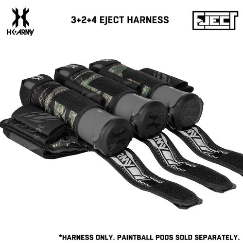 HK Army 3+2 Eject Paintball Harness Pod Pack - Tigerstripe