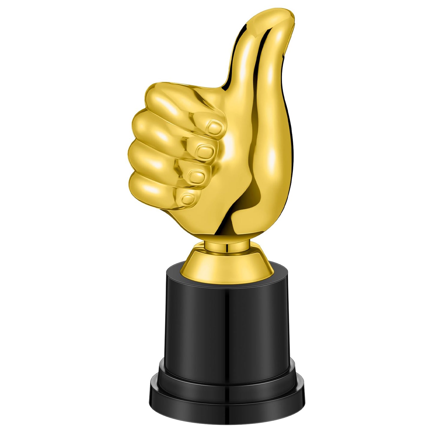 Tondiamo Small Trophy Celebrate The Top Award 6 Inch Tall Plastic MVP Funny Game Small Trophy and Awards for Employees Boss Custom Competition Gifts(Thumb)