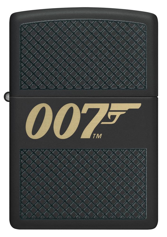 Zippo James Bond Lighters - Black Matte 007 Variation