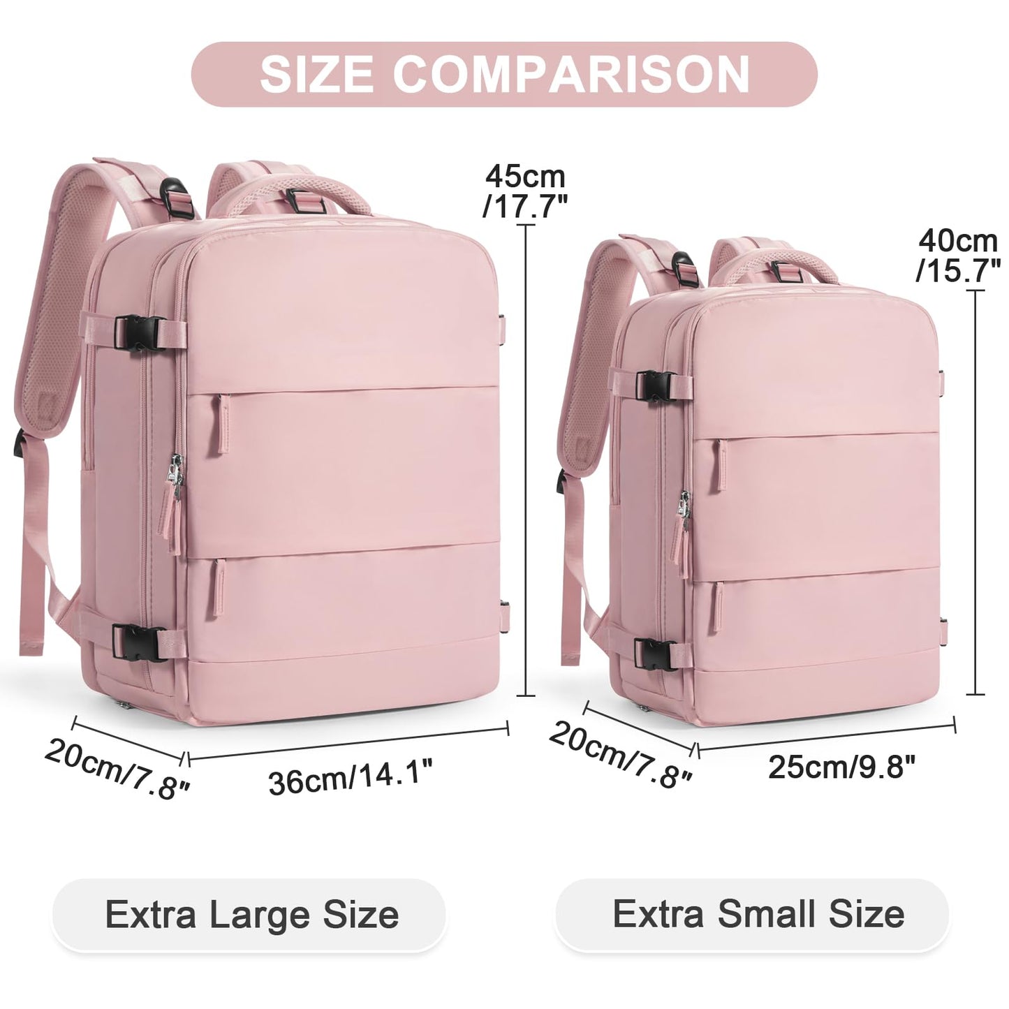 Large Travel Backpack for Women Airline Approved Carry on Backpack for Airplanes Mochila De Viaje Personal Item Travel Bag Spirit Airlines Personal Item Bag 18x14x8 Backpack for Traveling on Airplane