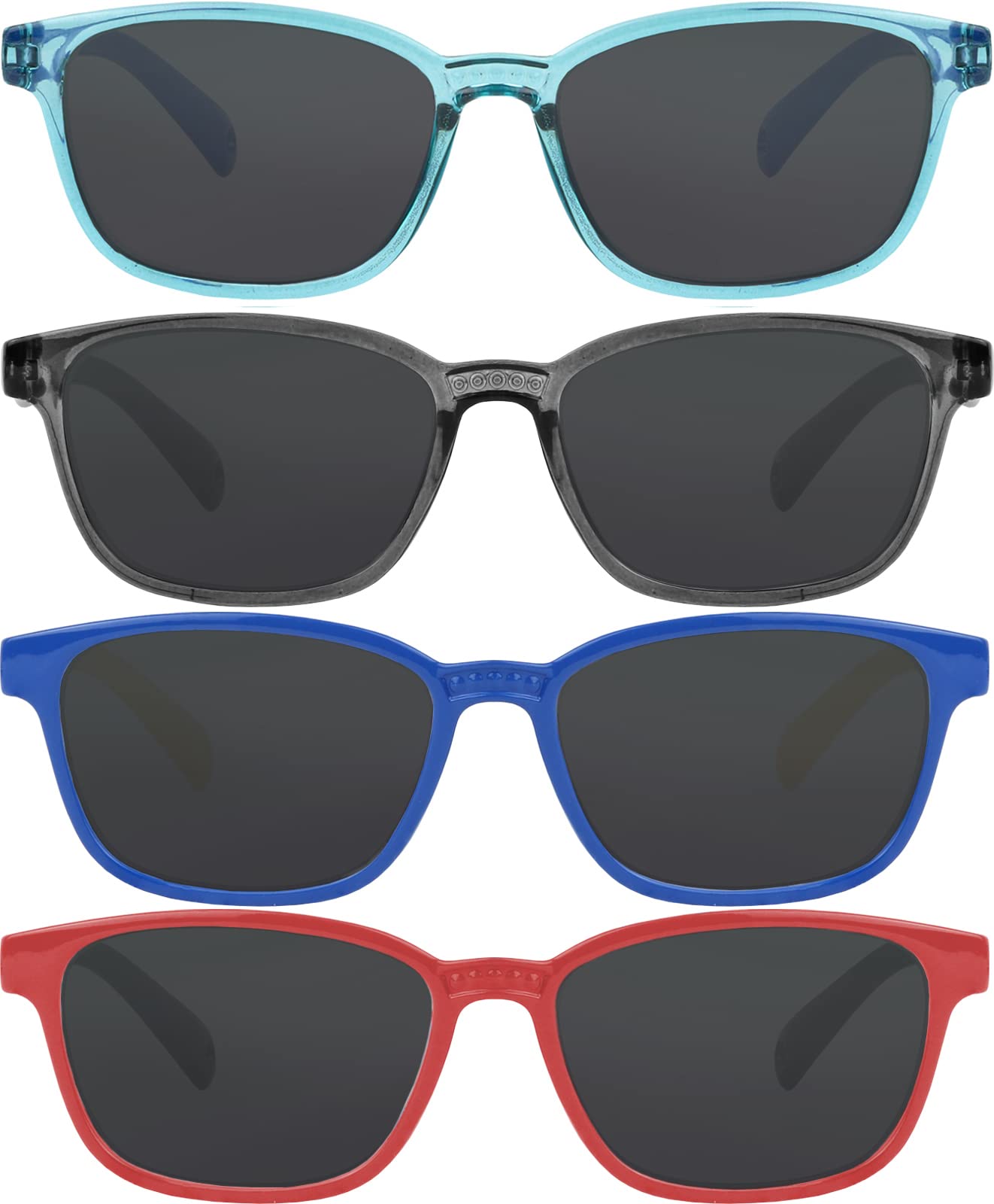 Yogo Vision Toddler Sunglasses Polarized Little Kids Sunglasses for Girls Boys Age 2-6 Pack of 4