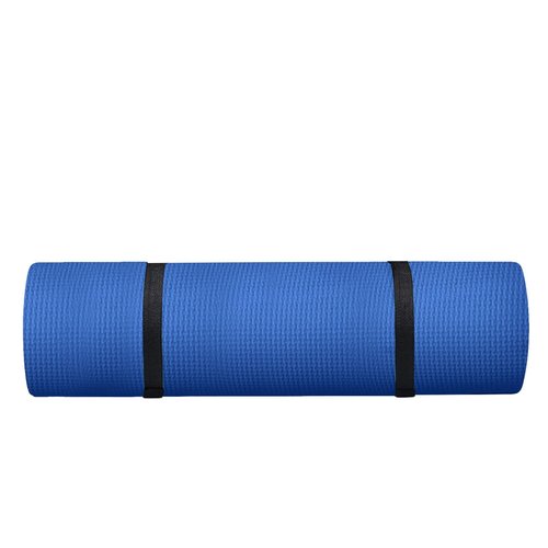 generic Pink Yoga Mat 5mm Thick Anti-Tear High Density Non Slip Exercise Mat with Carrying Strap Hot Yoga Mat for Fitness, Pilates, Stretching, Home Yoga, Gym, Floor, Workouts, 68 X 23 Inch, Blue
