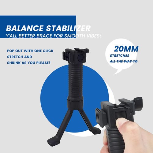 Balance Stabilizer, Ultra-Lightweight Nylon Comfort, Enhanced Stability and Accuracy, Pop Out with one Click, Stretch as You Please! Adjustable 6" to 9" Inches, Fits Most Standard Models,1PCS ﻿