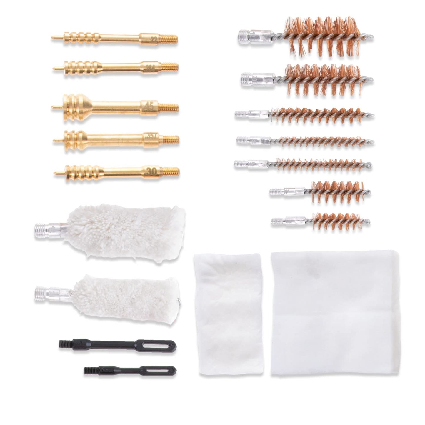 Birchwood Casey Universal Gun Cleaning Kit | Durable Versatile Gun Maintenance Cleaning Tools Set of 22 | Brushes, Mops, Jags, Patches, Rod, T-Handle, Magnetic Strip & Case Included