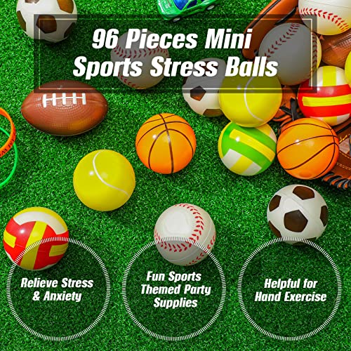 Mini Foam Sports Balls Set - Stress Relief Toys, 97 Pieces, Orange - Variation of 97 / Orange